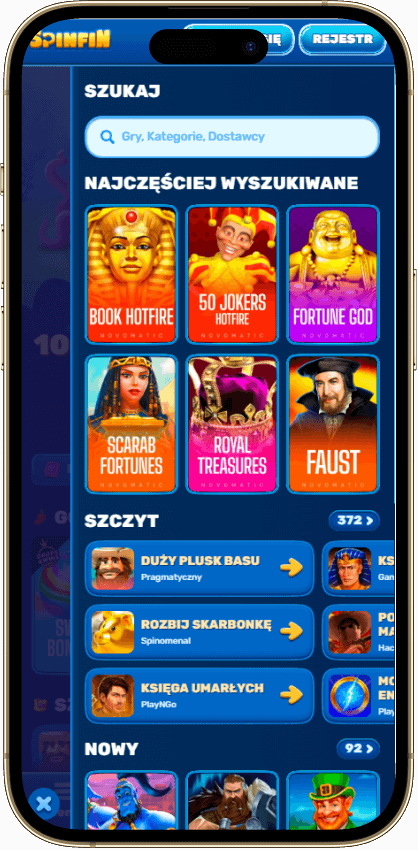 Spinfin Casino Mobilne